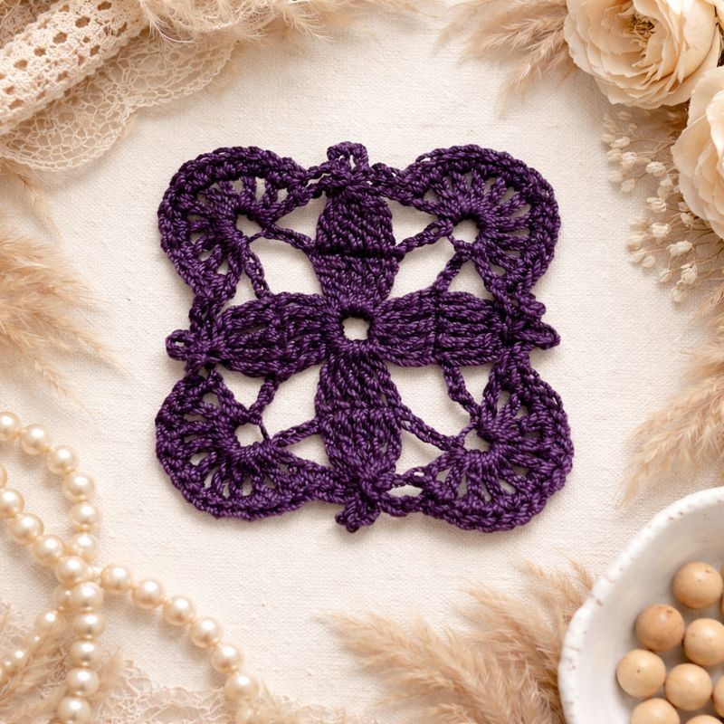 Small Crocheted Doily, Lace Journaling, Textile Ephemera