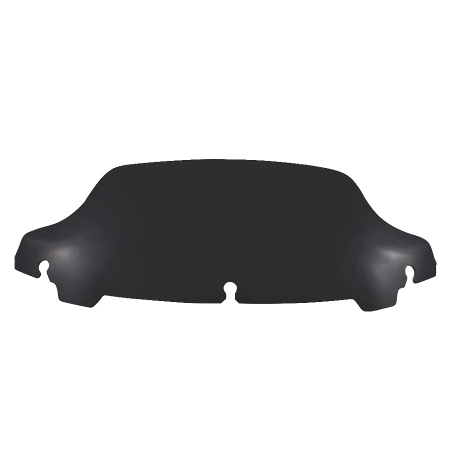 7" Front Wave Windshield Black Windscreen Noise Reduction For Harley Road Glide