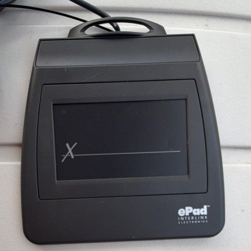Interlink Electronics ePad USB Electronic Signature Capture Pad w/ Stylus, Black