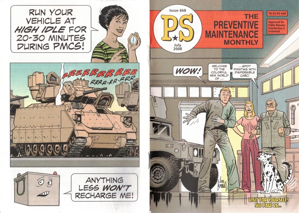 PS: PREVENTIVE MAINTENANCE MONTHLY~ 2001-08~ 10 Issues~ Joe Kubert Artwork~ MINT