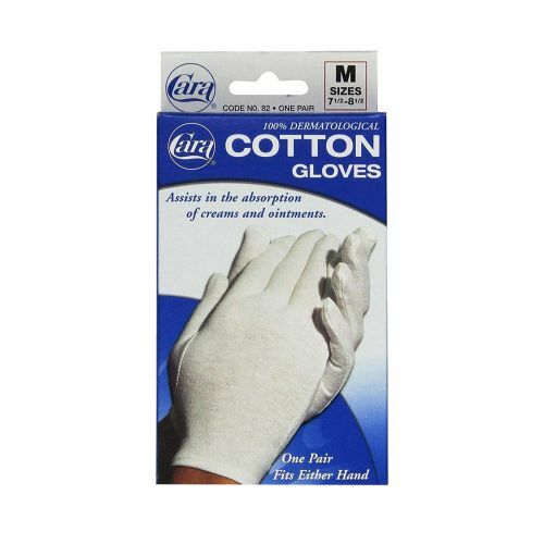 Cotton Gloves Medium 1 Pair By Cara