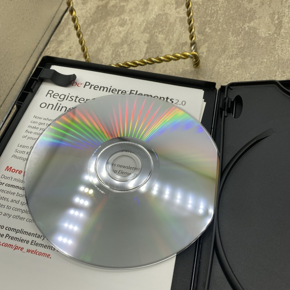 Adobe Photoshop Elements 4.0 & Adobe Premiere Elements 2.0 (PC, 2005)