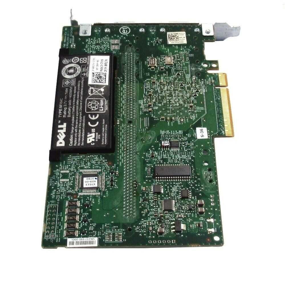 Dell PCI-E x8 PERC 6E External SAS RAID Controller J155F w/ Cache **READ**