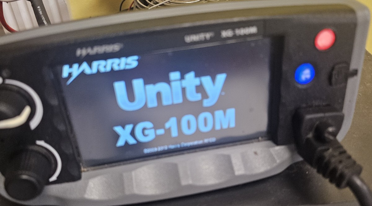 Harris UNITY CH-100 XG-100M VHF UHF Color Touchscreen Control Head w Head Cable