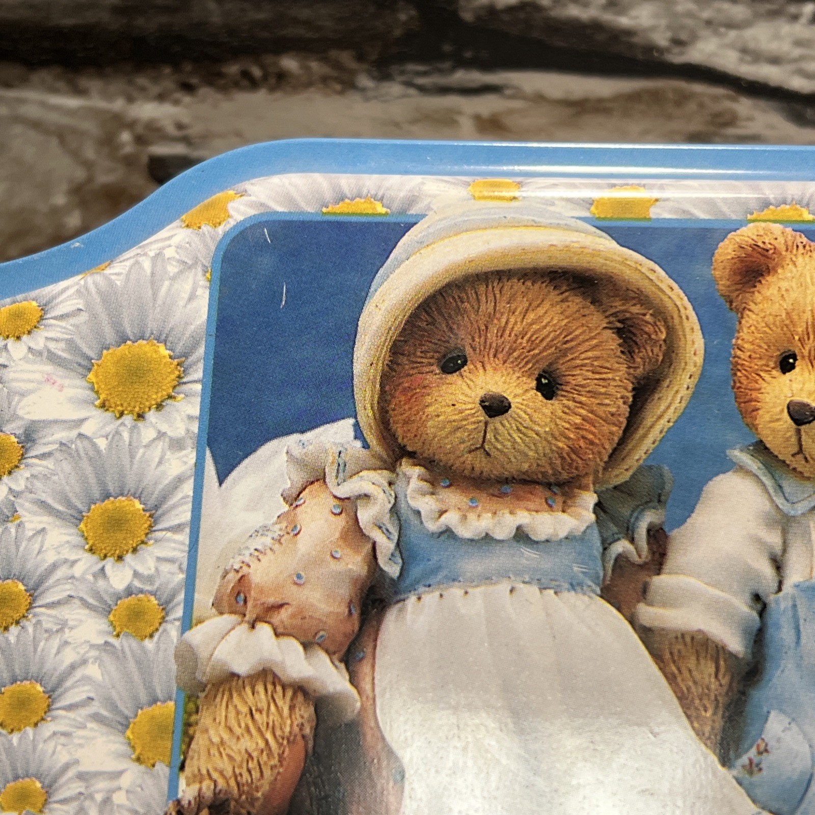 Cherished Teddies 1997 Enesco Collectible Metal Tin Bears Metal Box w/ Lid Empty