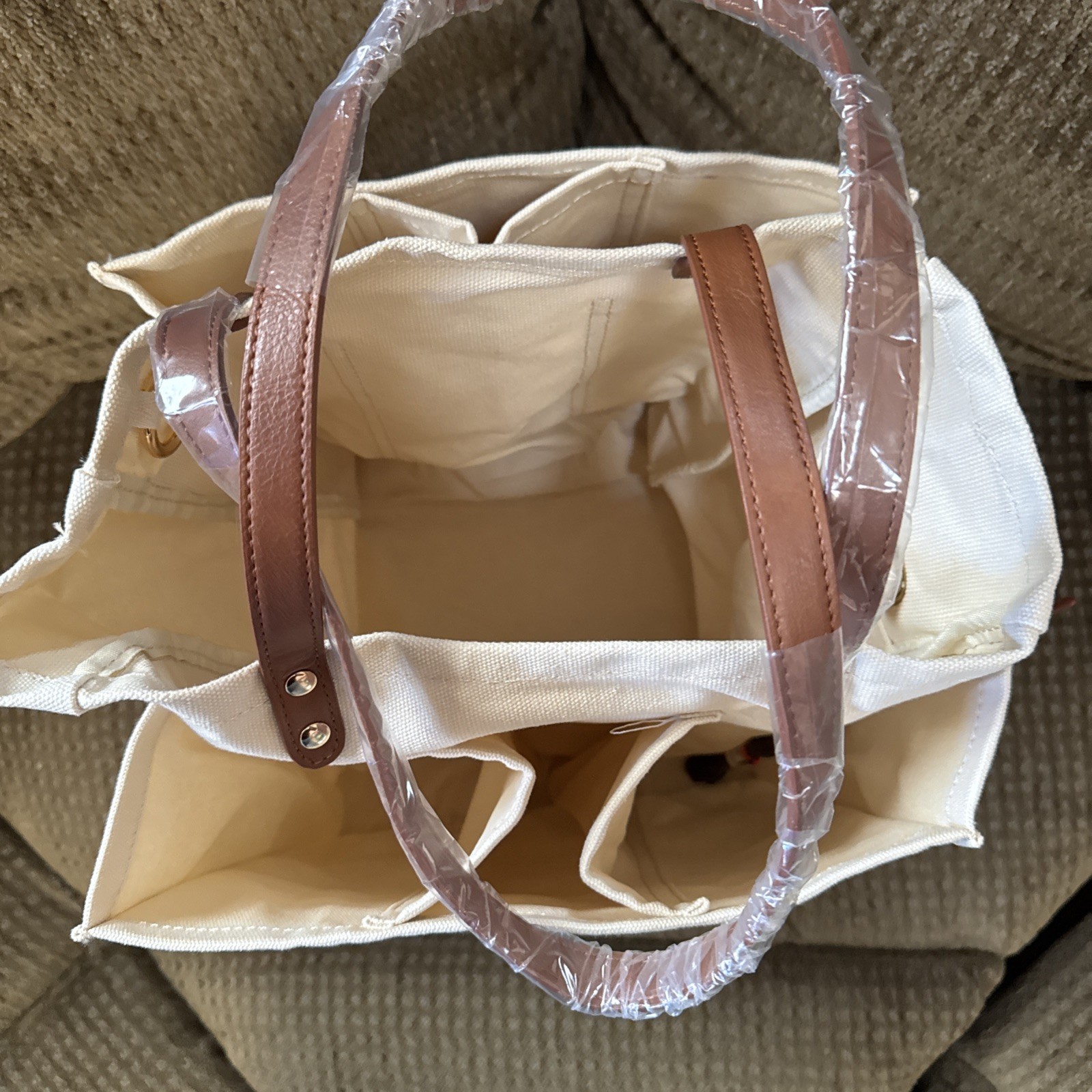 NWT CapaBunga Farmer's Market Tote Shopping Bags with Handles - 7 Pockets