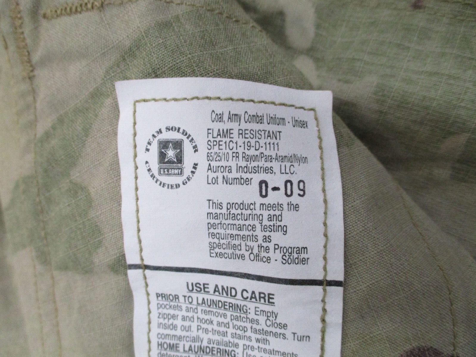 NEW US ARMY ISSUE OCP FRACU UNIFORM TOP X-SMALL/XX-SHORT COAT FLAME RESISTANT