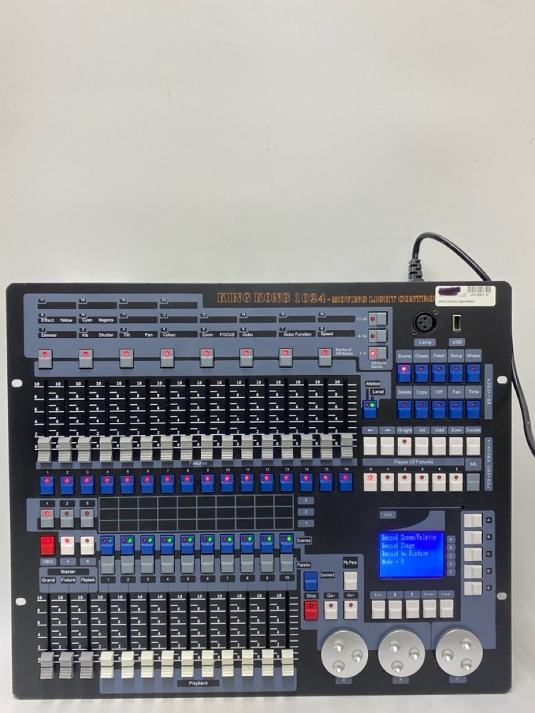 KingKong 1024 Controller DMX Controller Lighting Console w/ Case (UD1040110)