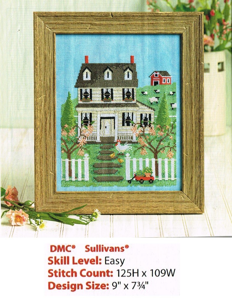 HAPPY HOMESTEAD  CROSS STITCH  PATTERN ONLY   - YD  QRY