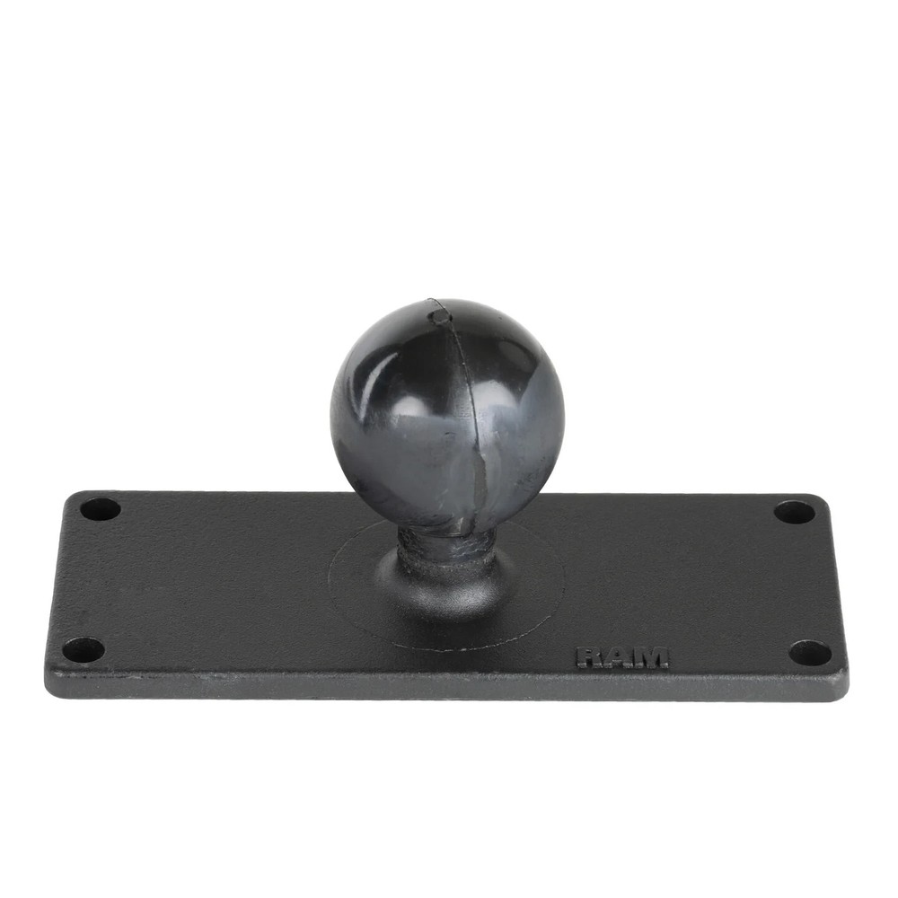 RAM Mount Rectangular 2 x 5 inch Plate with 1.5 inch Ball RAM-202U-25