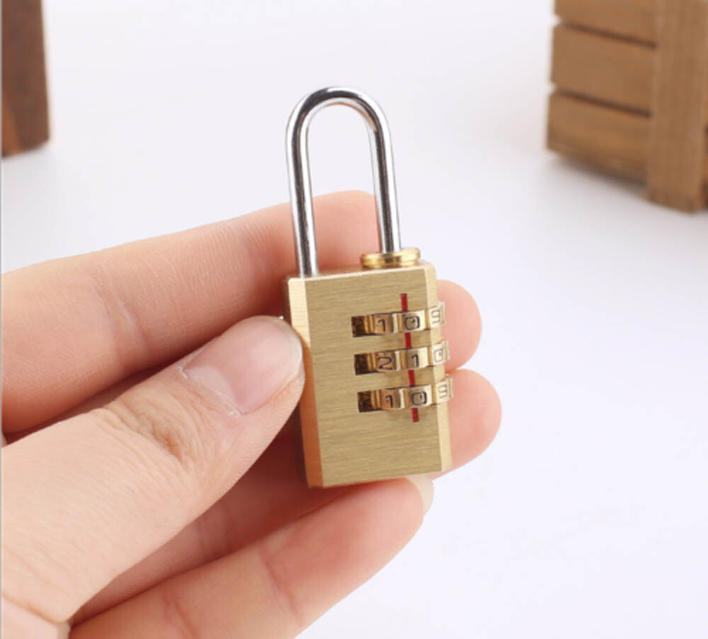 2pcs Digits Number Padlock Brass Combination Lock Password Lock Password Code