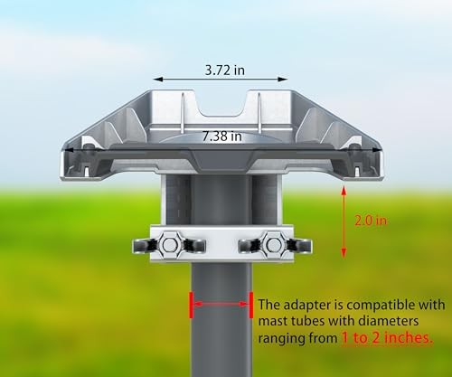 Starlink Gen 3 Mounting Kit with 35" Pole & Pipe Adapter – Adapter + 35" Pole