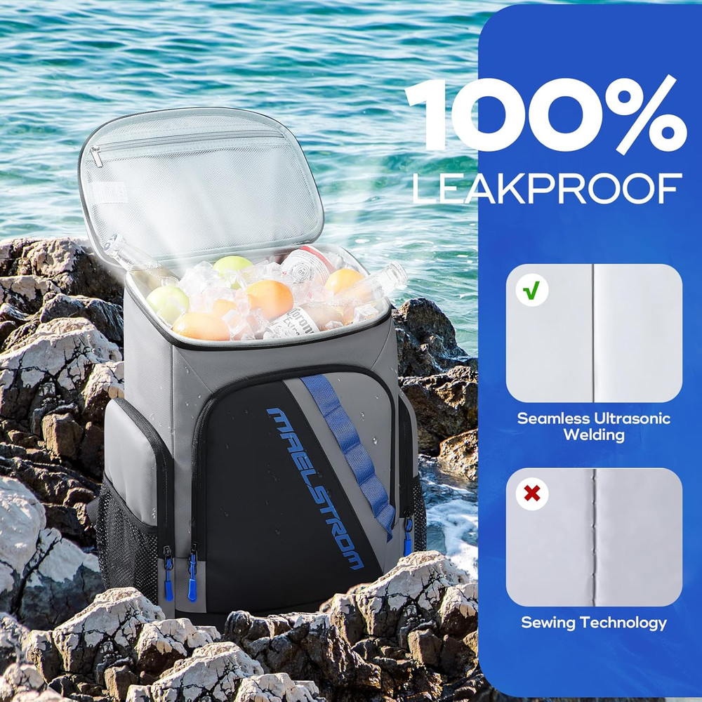 Backpack Cooler,36 Can Cooler Backpack,Soft Cooler Bag Insulated Leakproof,Light