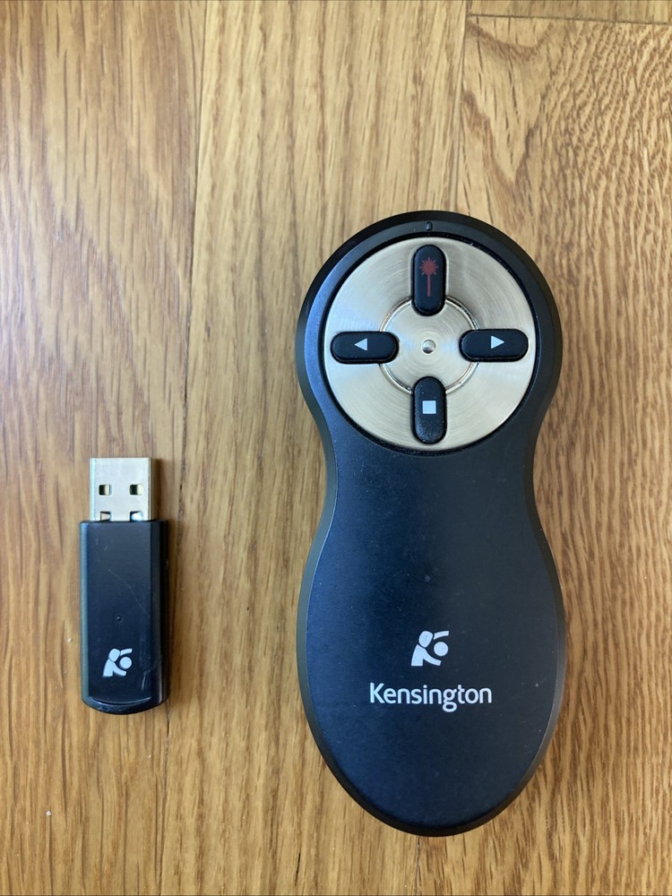 Kensington Wireless Presenter with Red Laser Pointer 33374 - USB Fits Inside