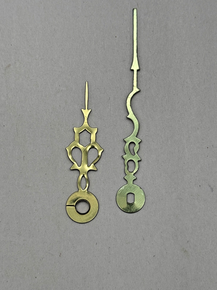 NOS Gold Clock Hands, Quartz. Minute Hand 3", Hour 2" (CH3-3318)