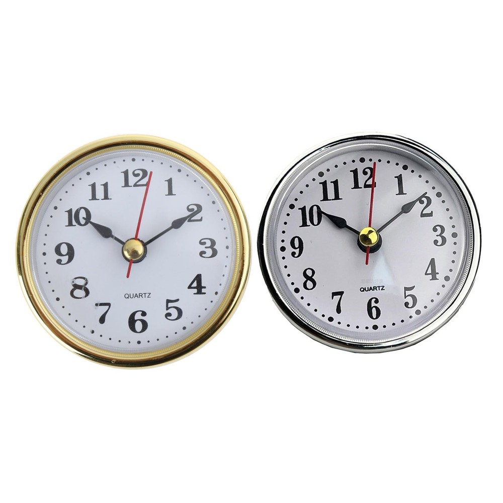 Clock Insert Round Clocks Movement 2-1/2 65mm Diameter Clock Head Arabic Nume...