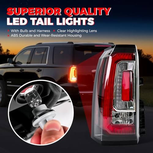 LED Tail Light Assembly Compatible With 2015 2016 2017 2018 Left Driver Side
