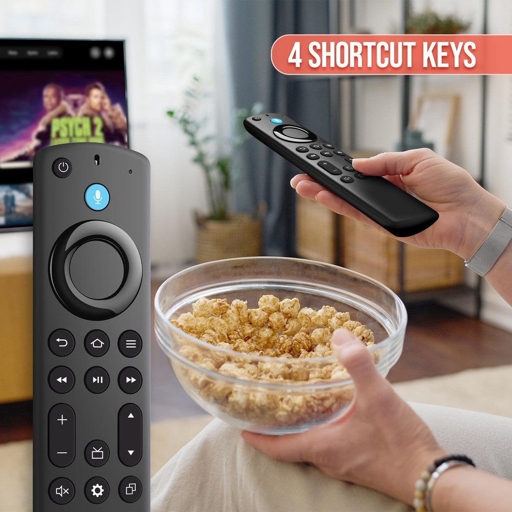 Replacement Remote Control Fit for Fireseries TV Cube (1st/2nd/3rd Black4