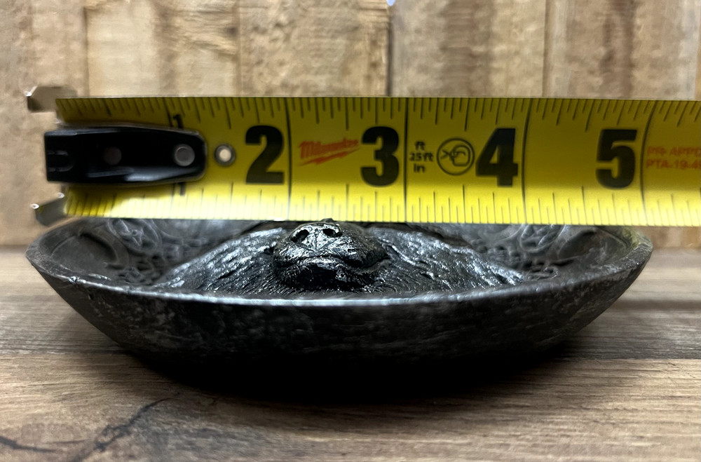 Wolf Resin Incense Burner 5" x 1"