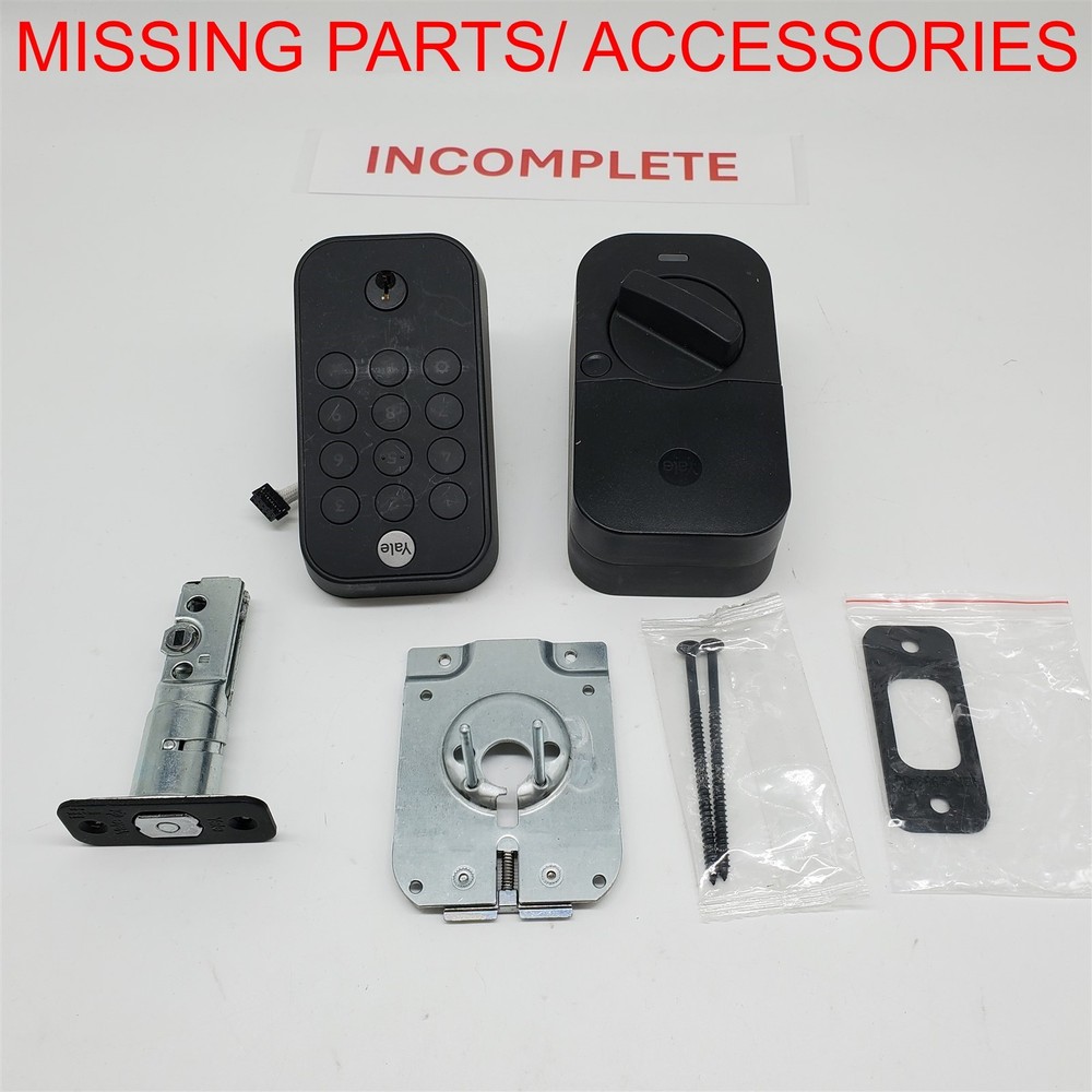 Yale Assure Lock 2 Deadbolt Black Suede Keypad Code Door Lock with Z-Wave *READ*