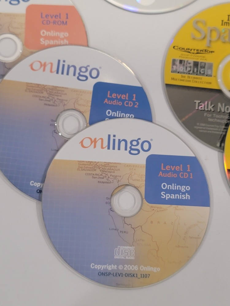 35 Spanish Loose Language PC CD-ROMs & Audio CDs - Living Language Learning