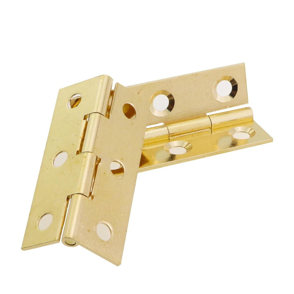 4PCS 2 Inch Solid Brass Folding Butt Hinges, Screws, Cabinet, Drawer, Window