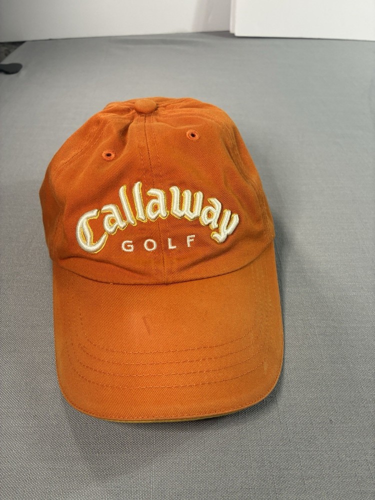 Callaway - Golf - Adjustable Strapback Orange Cap - Dad Hat