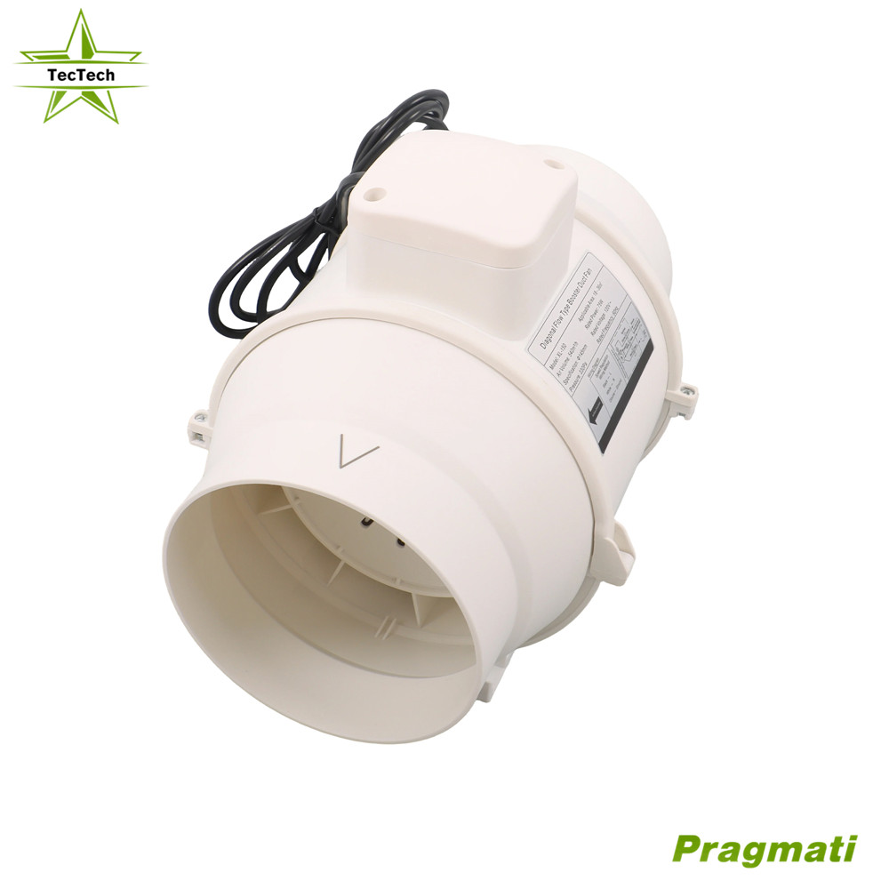 6In Inline Ventilation Exhaust Blower Fans 400 CFM for Kitchen Hydroponics