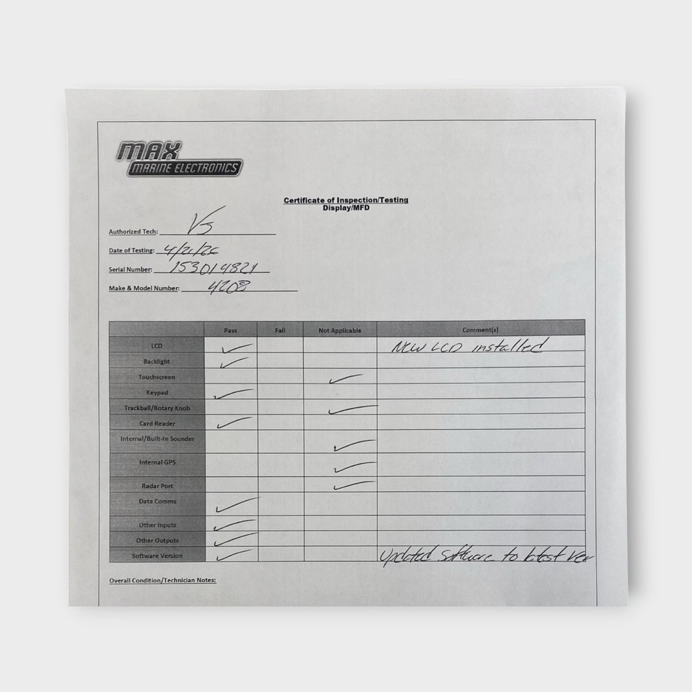 Garmin GPSMap 4208 Chartplotter 8" Head Unit w/Sun Cover~ New LCD*~