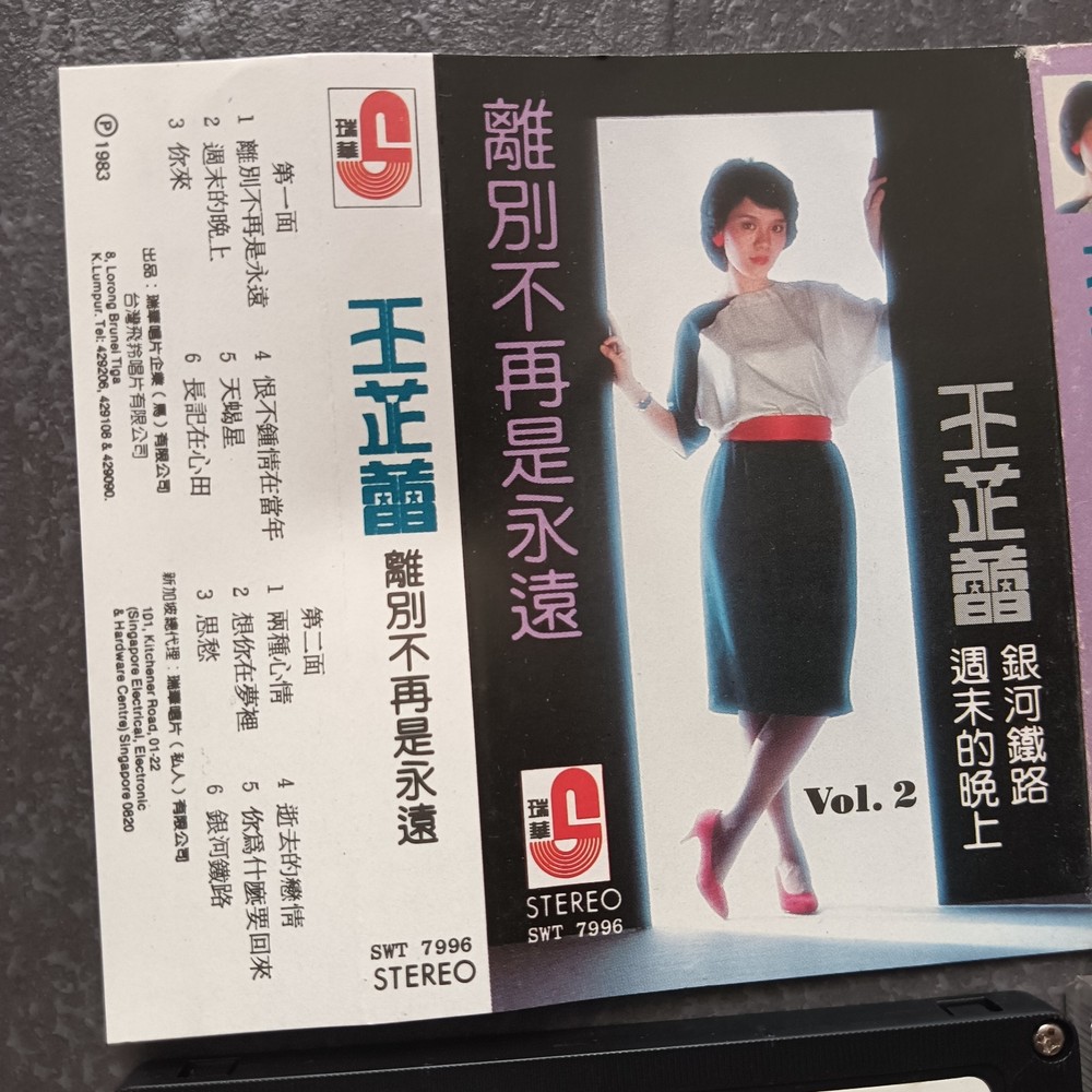 02- Jeanette Wang 王芷蕾 =#2 离别不再是永远= 马来西亚版 磁带 Malaysia Cassette