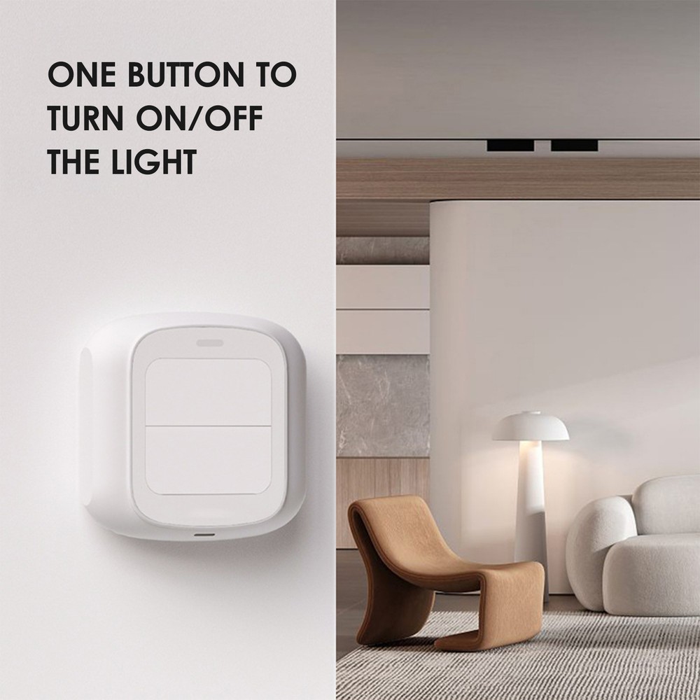 Dual Scene Switch Push Button for DIY Home Automation Scene D8T5