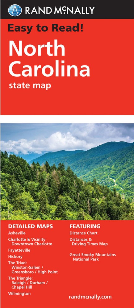 Rand McNally State Map: North Carolina from 2012