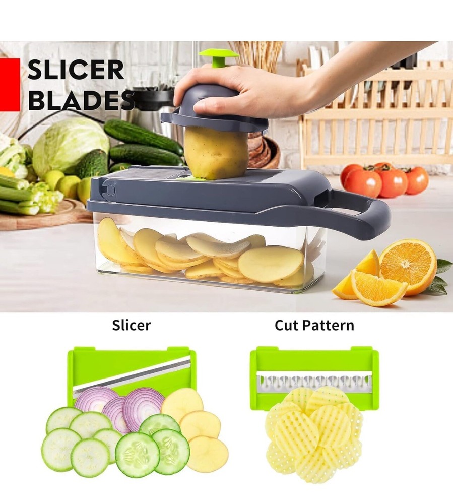 Generic Vegetable Chopper, Pro Onion Chopper ,Multifunctional 13 In 1