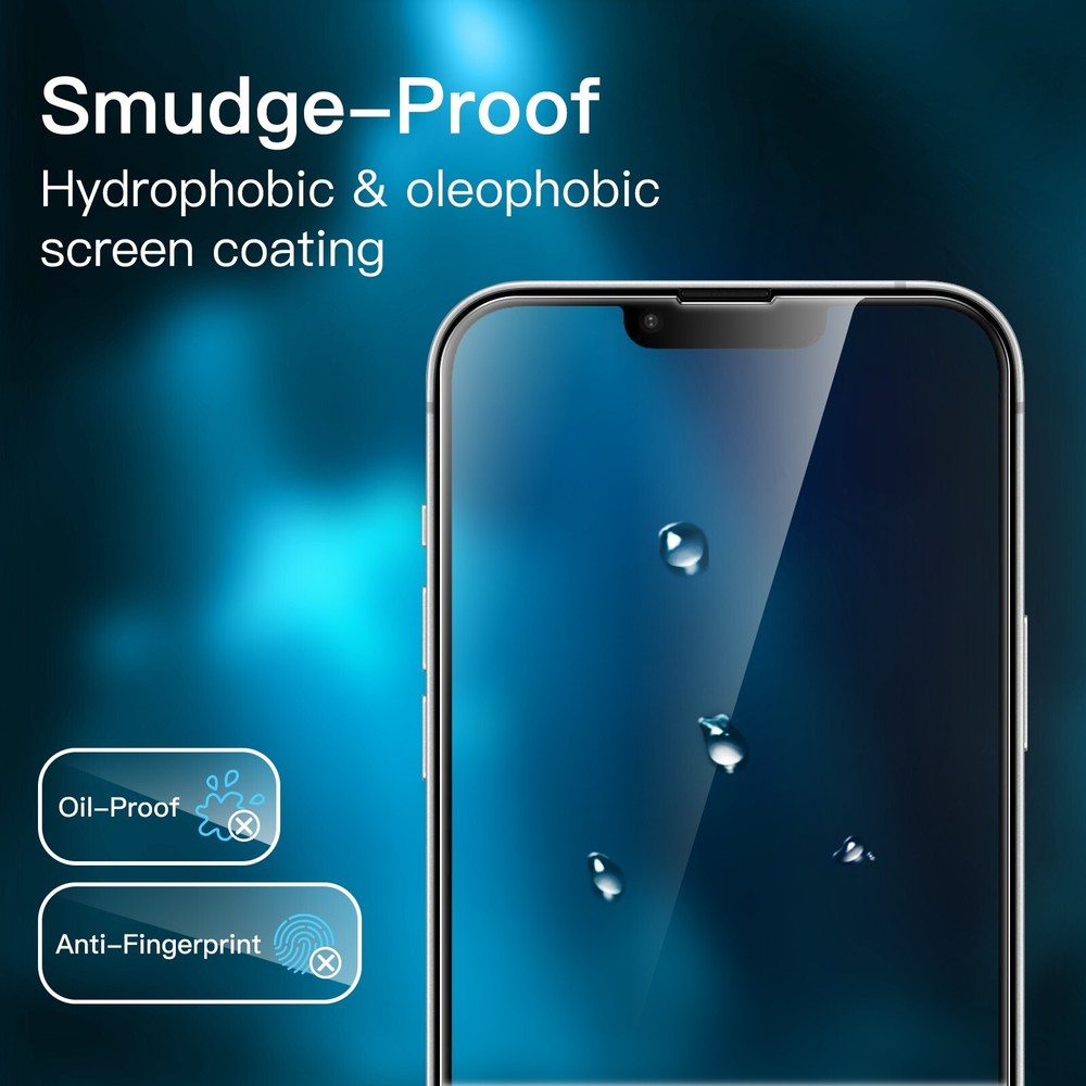 JETech Full Coverage Screen Protector for iPhone 16e 6.1-Inch 2025, 3-Pack