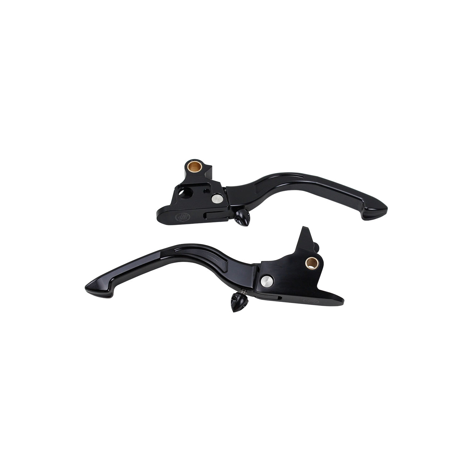 Black Adjustable Brake Clutch Levers for Harley Softail Fat Boy FXFB FXLR FLHC