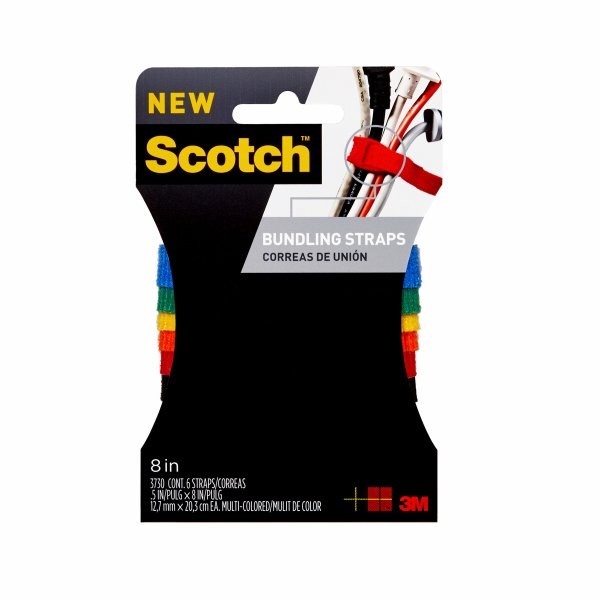 Scotch Bundling Wraps & Straps: 1/2 in. width (Multiple Colors)
