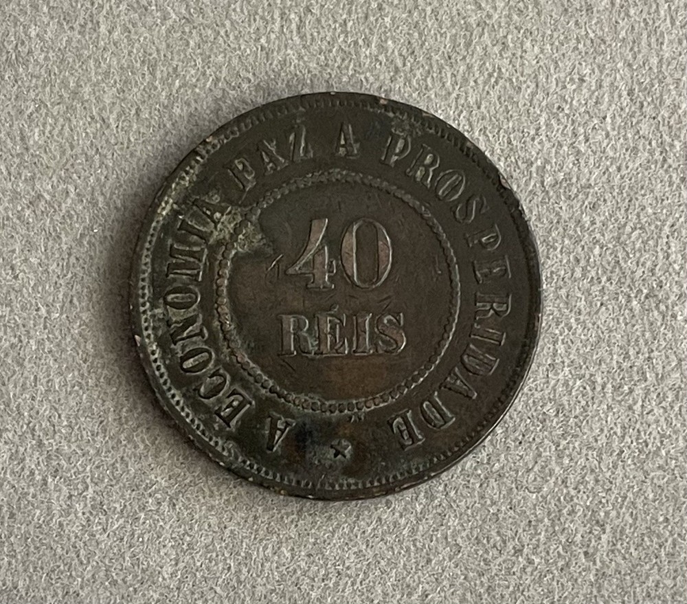 1908 40 Reis - Brazil