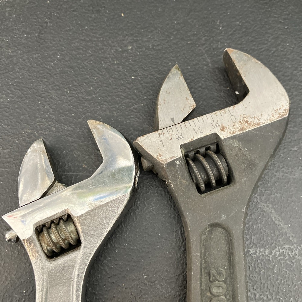 Set of 2 Adjustable Wrench Tools - Taskforce 8” & Jensen 6"