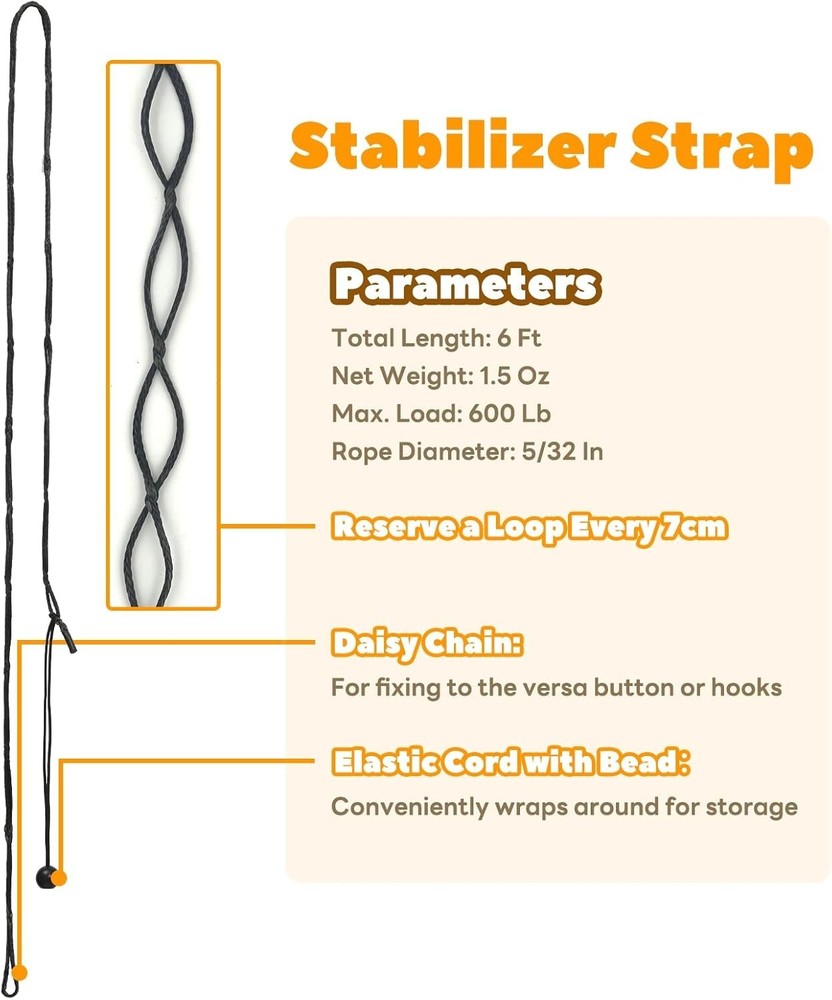 Versa Button Compatible Aider - Durable 6ft Rope Ladder for Safe Tree Access