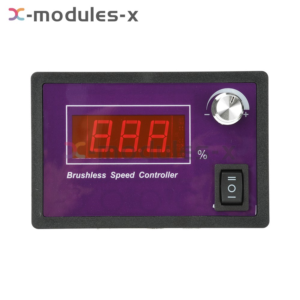 10-55V15A Brushless DC Speed Controller 3-Phase Motor Controller Forward/Reverse