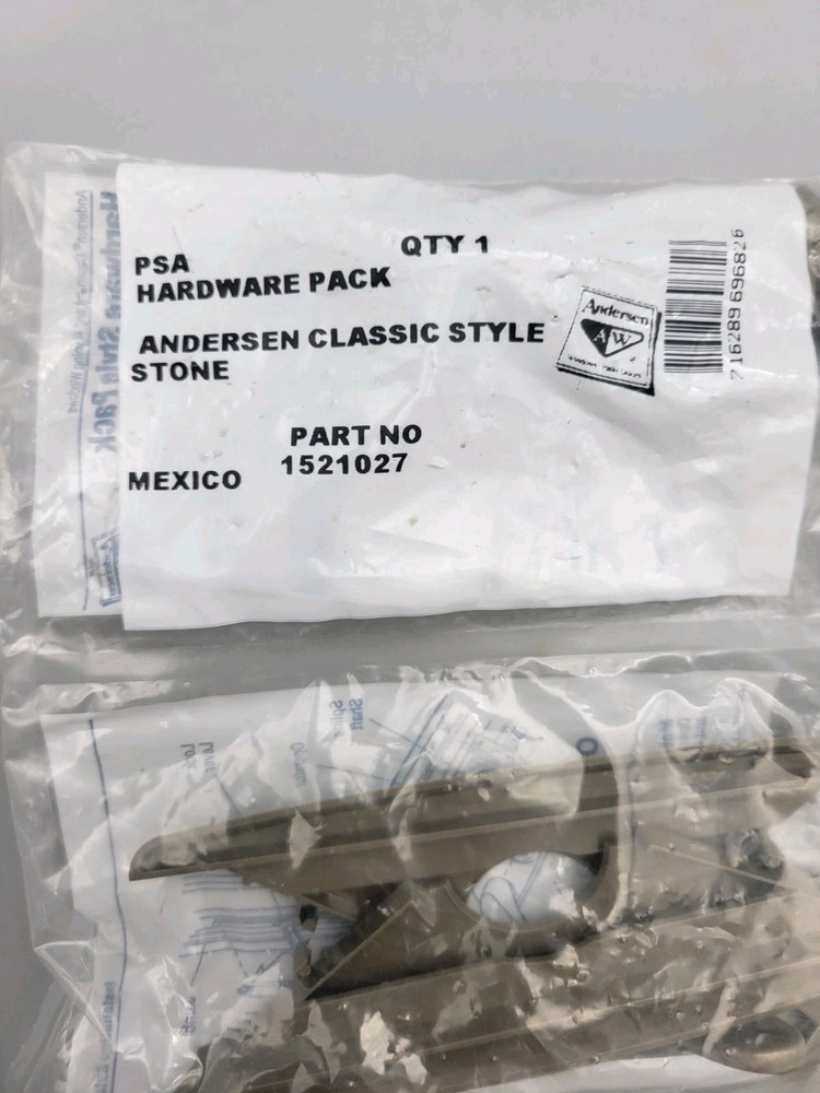 New Genuine Andersen Window Hardware Pack Classic Kit Stone Operator handle