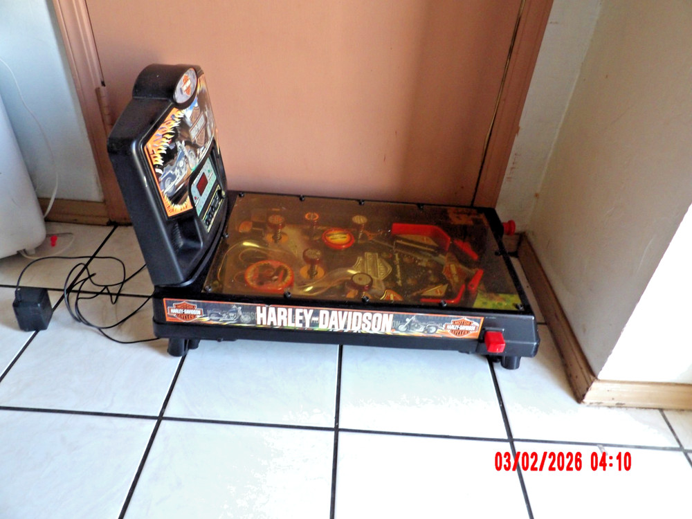 Vintage Harley Davidson Pinball Machine