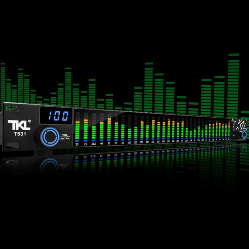 TOP TKL T531 Digital Equalizer EQ Noise Reduction w/ Spectrum Display 31 Bands