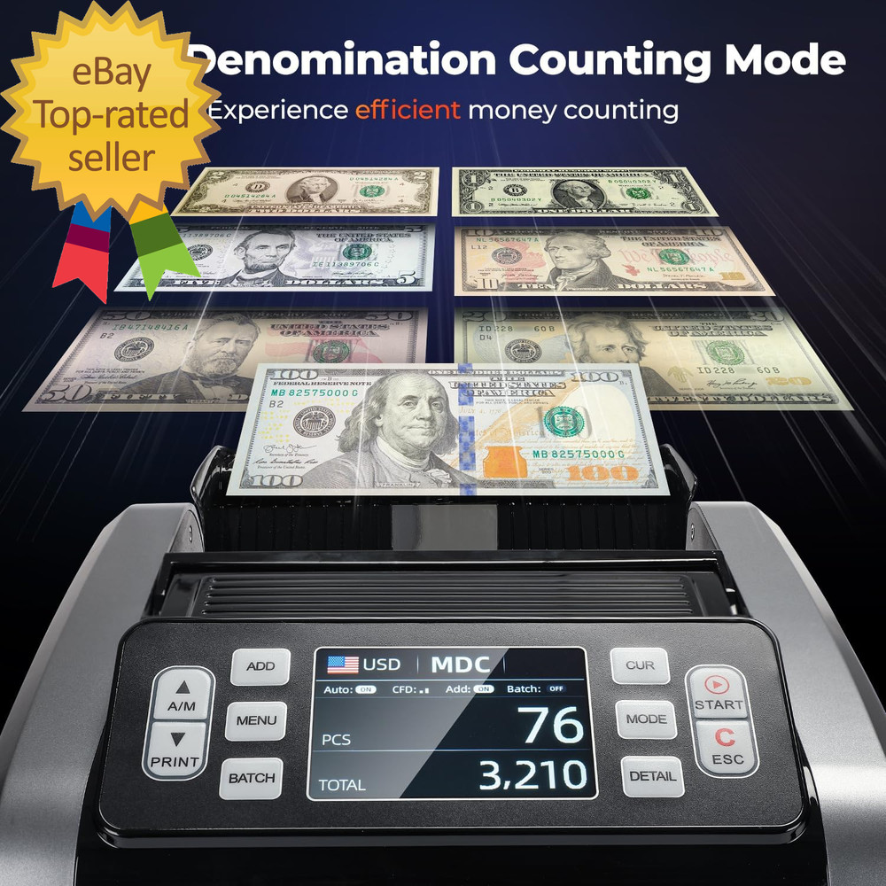 IMC09 Mixed Denomination Money Counter Machine Value Counting Bill Counter