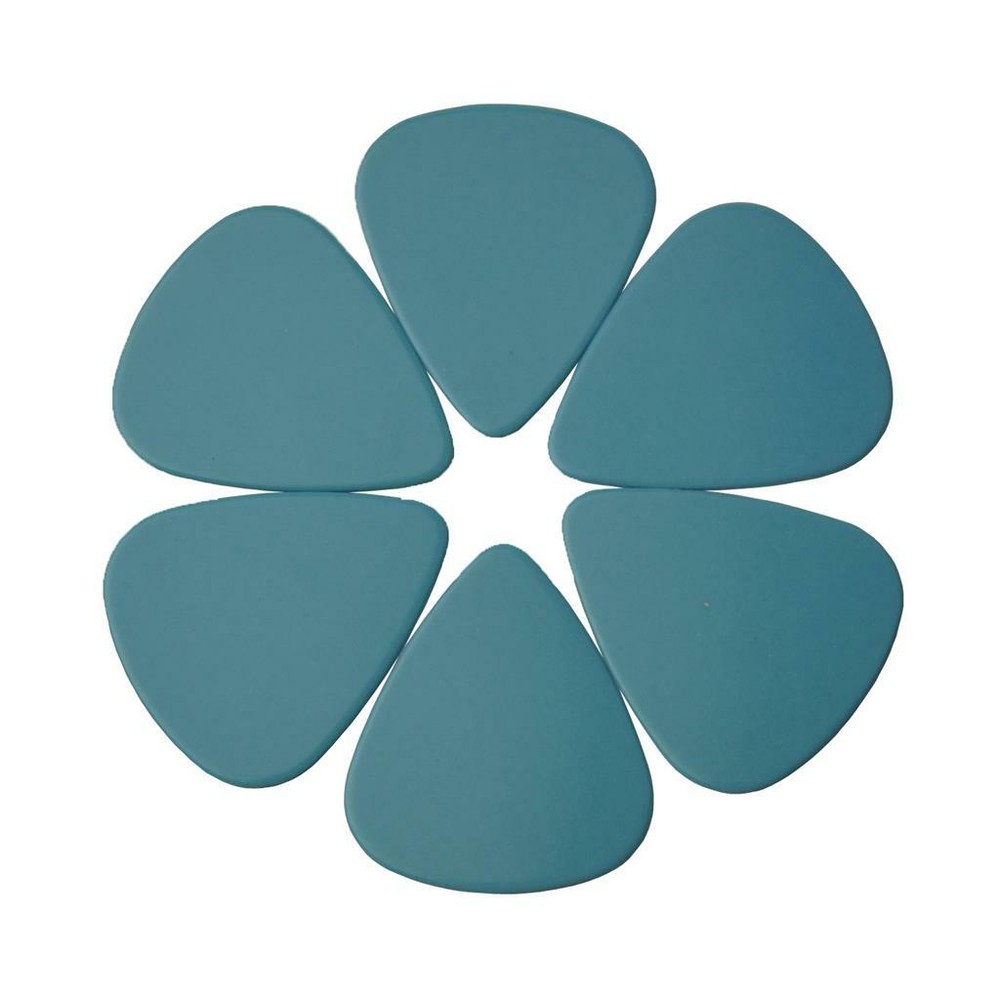 100pcs Medium 0.71mm Blank 351 Guitar Picks Plectrums Celluloid Solid Light Blue