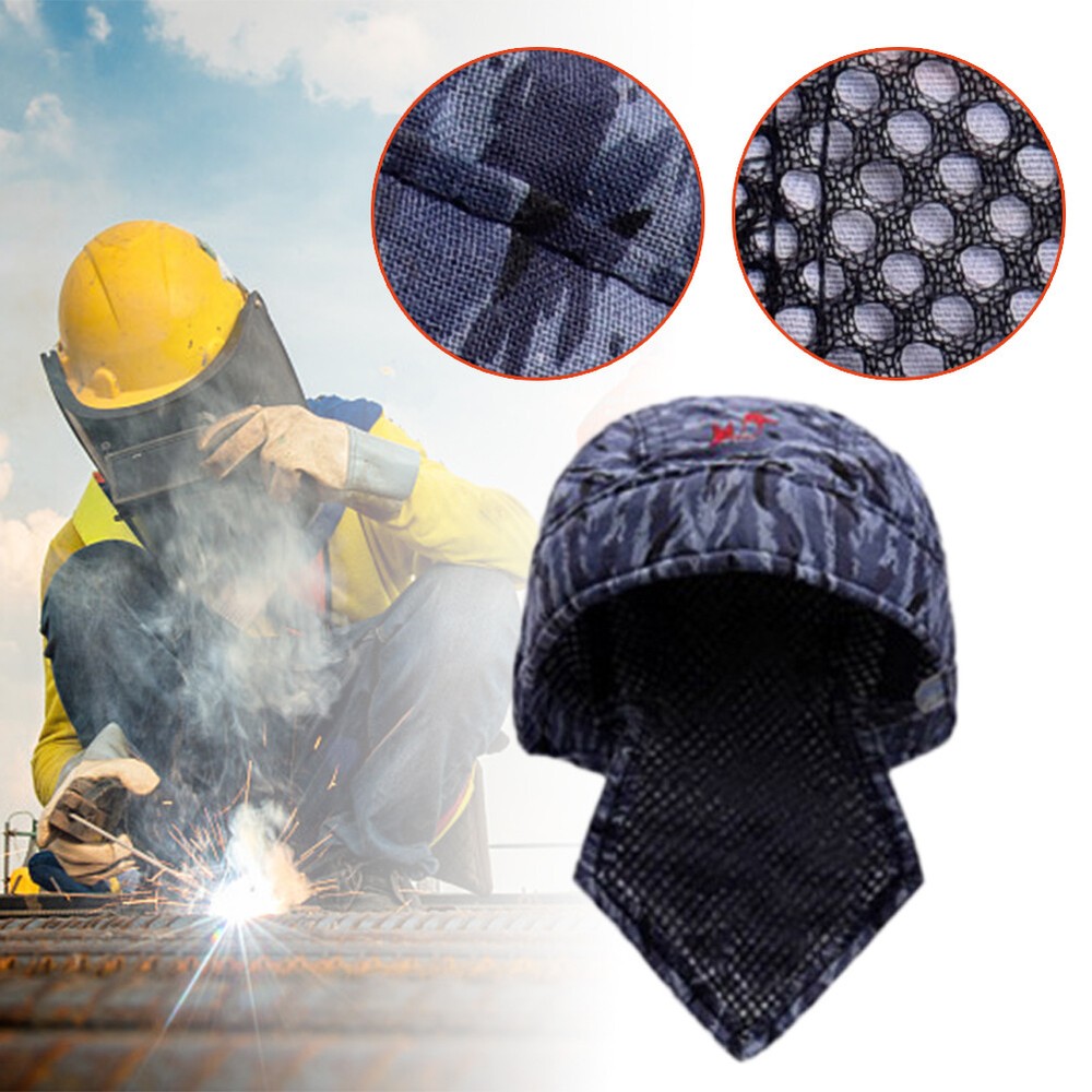 Washable Flame Retardant Fire Resistant Head Protective Welding Hat Bandana Type