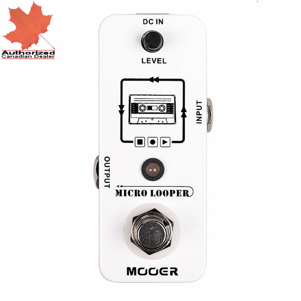 Mooer Micro Looper 30 minute Loop Recording Guitar Effects Pedal