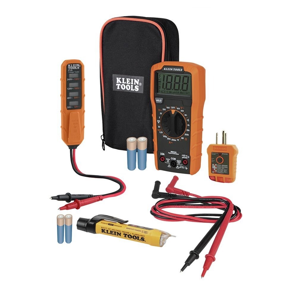 Klein Tools MM320KIT Digital Multimeter Test Kit New