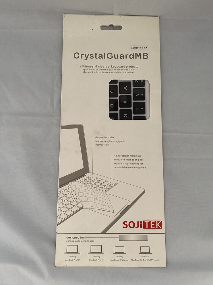 Crystal Guard MB Ultra-thin Keyboard Protector MacBook Pro Air 13" 15" Black