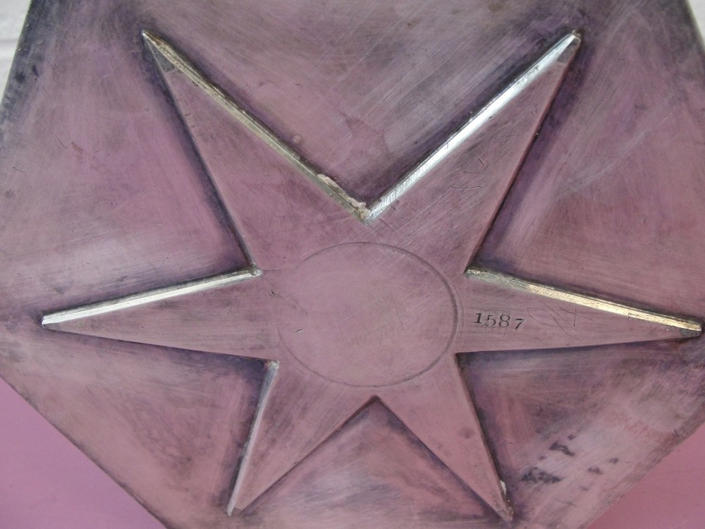 Ornate Reticulated Silver Metal dish